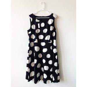Talbots NWT Polka dot fit and flare dress